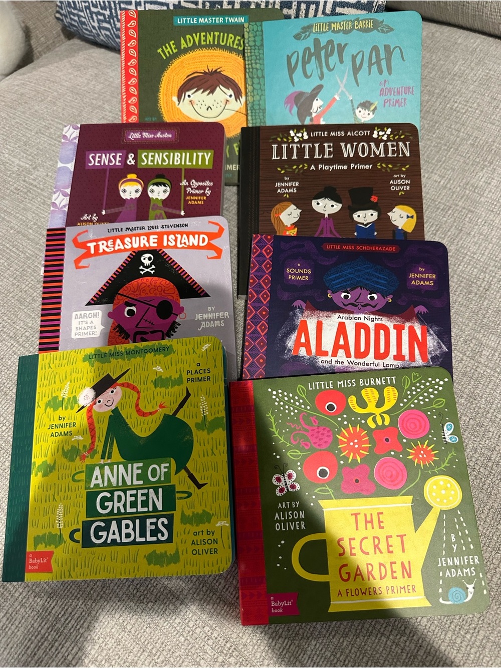 BabyLit Classic Books Lot of 8 Jennifer Adams Board Books